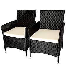 Mecor Patio Porch Furniture Set 2 Piece Rattan Wicker Chairs Beige Cushion Outdoor Garden Furniture Sets Garden Furniture Sets Porch Furniture Beige Cushions