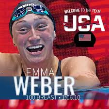 Ticket ➡️ PUNCHED 👊 Emma Weber has been confirmed to the team following  her second-place finish in Monday's 100 Breaststroke. #SwimTrials24