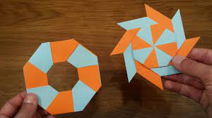If you're using computer paper and want to make a smaller ninja star, you can shorten your folded rectangles by cutting or tearing part of the paper off. How To Make A Paper Transforming Ninja Star Origami Youtube