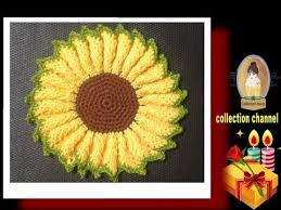 كروشه مفرش دوار الشمس سهل وبسيط خطوه بخطوه crochet table doily كولكشن collection youtube crochet flowers crochet videos videos tutorial