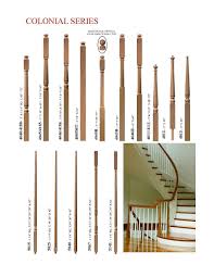 Stair Baluster Styles Oak Wood Spindles Colonial Series Stair Balusters Stair Parts Wood Stairs