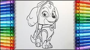 paw patrol skye coloring page