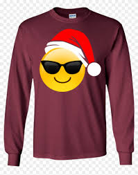 Emoji Christmas Shirt Cool Sunglasses Santa Hat Family Clipart 799214 Pikpng Download this premium vector about a smiling face emoji with red santa hat, and discover more than 10 million professional graphic resources on freepik. pikpng