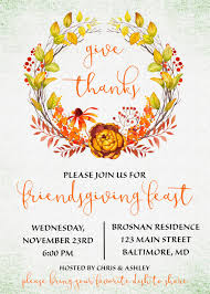 Eat drink give thanks thanksgiving invitation thanksgiving dinn thanksgiving dinner invitation dinner invitation template thanksgiving invitation template celebrating this joyous season.thanksgiving social gathering invitation wording. Friendsgiving Invitation Friendsgiving Potluck Fall Wreath Etsy Friendsgiving Potluck Thanksgiving Invitation Potluck Invitation