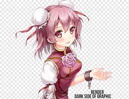 Learn how you can style your hair in a chinese bun. Touhou Project Blue Hair Bun Long Hair Love Me Chinese Ribbon Black Hair People Png Pngwing