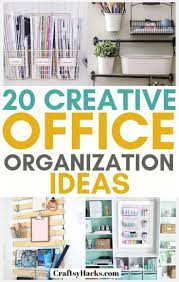 40 Creative Office Organization Ideas Office Organization Tips Organizing Office Ideas Work Space Organization
