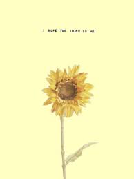 Just select (or shoot) your picture, type your quote into the app's plain . Think Of Me Aesthetic Flower Minimal Pastel Quote Yellow Hd Mobile Wallpaper Peakpx