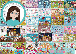 >> click the image for the free svg. Big Bundle Clipart Volume 2 Graphic By Cutelittleclipart Creative Fabrica Clip Art Star Wars Birthday Mermaid Clipart