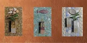 Learn the Art of Mosaic Series: Mosaic Exterior Plant Wall Relief