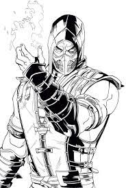 Scorpion is a very difficult character to keep out as he can teleport at any given moment, making opponents afraid to move and stopping them from throwing out projectiles. Mortal Kombat Coloring Pages 110 Printable Coloring Pages