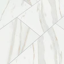 Pietra Calacatta White Glazed Porcelain Floor And Wall Tiles Matte By Msi