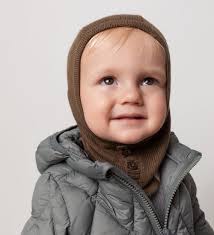 Huttelihut Irish Cream Elefanthue Strik m. Ører