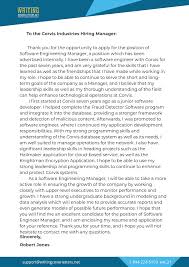 Professional Internal Job Cover Letter Sample That Worked