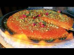 كنافة محضرة منزليا من الصفر مع الشيف علا نيروخ شيف عالطريق youtube middle eastern desserts food desserts