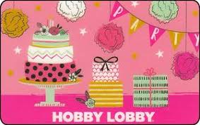 Bath & body works gift card. Gift Card Party Hobby Lobby United States Of America Happy Birthday Col Us Hl 176
