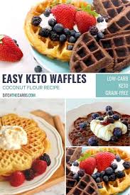 How to make keto waffles. How To Make Chocolate And Vanilla Keto Waffles An Easy Healthy Coconut Flour Recipe Ditchthecarbs Ketowa Coconut Flour Recipes Coconut Recipes Coconut Flour