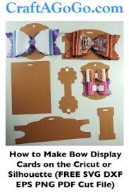 Making Bow And Headband Display Cards On The Cricut Svg Dxf Eps Pdf Png Bow Display Hair Bow Display How To Make Bows
