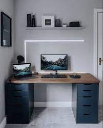 Ikea offers three variations of the linnmon top and none of them worked for the space i was designing. Spawnpoiint Ikea Hack Home Office Setup Home Office Design Ikea Home Office