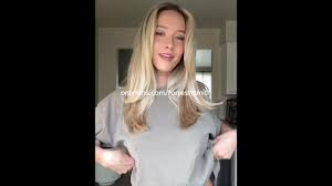 Sexy Blonde Girl Pussy Leak - Wet Slip Stuns All!