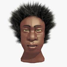 Black Male Afro Head Joe 3d Model Ad Afro Male Black Model In 2020 Afro Men Afro Tattoo White Girl Afro