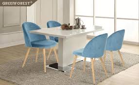Amazon Com Greenforest Dining Leisure Chair Wood Legs Velvet Cushion Seat And Back For Modern Kitchen Chair Mid Century Modern Kitchen Chair Dining Chairs