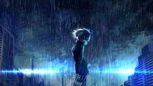 Woman Standing Under The Rain Digital Wallpaper Anime Girls Rain 1080p Wallpaper Hdwallpaper Desktop Anime Scenery Anime Scenery Wallpaper Rain Wallpapers