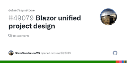 Blazor unified project design · Issue #49079 · dotnet/aspnetcore ...