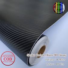 Daftar harga kaca per meter Stiker Skotlet Karbon Sticker Carbon Hitam Black 3d Tekstur Motor Original Lazada Indonesia