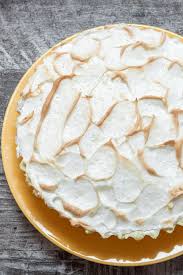 Martha Stewart S Mile High Lemon Pie Made With All Purpose Flour Egg Heavy Cream Salt Sugar Butter W Lemon Curd Recipe Meringue Pie Recipes Lemon Pie