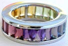 99 Over The Rainbow Finds Eternity Bands Gemstones Multi Gemstone Ring