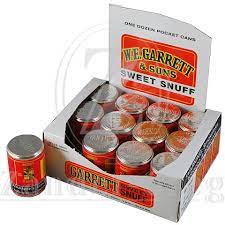 W E Garrett Sweet Mild Snuff Pocket Sweet Mild Garrett