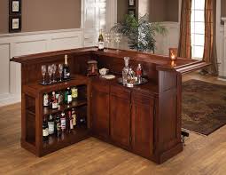 Apartments Amazing Living Room Decoration Ideas With Teak Wood Corner Bar Table Feat Wine Rack And 3 Doors Ca Home Bar Sets Home Bar Furniture Home Bar Cabinet