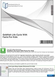 Grow with english kelas 4 k13 erlangga shopee indonesia. Goldfish Life Cycle With Facts For Kids Pdf Free Download