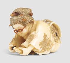 Best collection of netsuke, mammoth ivory, carved ivory, mammoth and hippo tusk, hippo ivory, shunga, scrimshaw & historical artifacts available at best prices. An Ivory Netsuke Of Two Hares