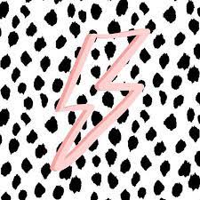 Cute Lightning Bolt With Black And White Background Preppy Wallpaper Iphone Wallpaper Preppy Pretty Wallpaper Iphone