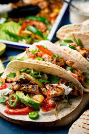 Season with more salt as desired. Easy Chicken Fajitas With All The Toppings Nicky S Kitchen Sanctuary