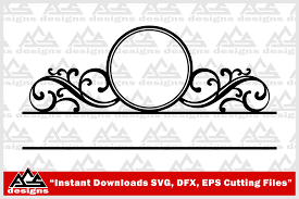 Download Mailbox Monogram Frame Svg Design By Agsdesign Thehungryjpeg Com