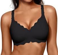 OEAK Women Jelly Bras No Underwire Scalloped Push Up Buttery ...