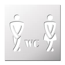 pochoir humour wc pochoir humour wc dessin silhouette