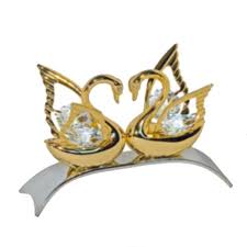 Bomboniere albero della vita gessetto matrimonio battesimo comunione. Bomboniera Nozze Oro Cigni Con Swarovski Bomboniera