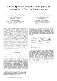 When we swipe the rfid tag near the reader, the reader will. Pdf Vehicle Speed Measurement Technique Using Various Speed Detection Instrumentation