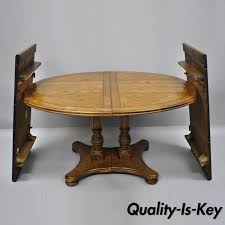 So, the drexel heritage furniture catalog features a multitude of different styles. Drexel Heritage Chatham Oaks Pedestal Base Oval Dining Room Table With 2 Leaves From Vintage Philly Furniture Of Philadelphia Attic