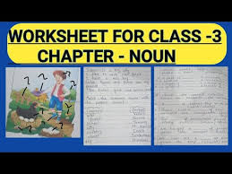 G.personal pronoun and its details are listed at the bottom. Class 3 Worksheet Nouns English Grammar Bond Of Learning Youtube