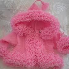 Pembe Kapsonlu Orgu Kiz Cocuk Hirka Modeli Pink Baby Sweater Baby Sweaters Crochet Patterns Free Baby Girl