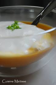 Veloute Potimarron Chataigne Chantilly Au Lard Facon Carbonara Cuisine Metisse