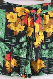 They say the earth laughs in flowers. Vintage Womens Skort Palm Tree Floral Pattern Tie Detail Loose Fitted A Line Relaxed Skort Beautifulhalo Com