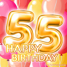 Weitere ideen zu geburtstag, geburtstag wünsche, glückwünsche geburtstag. Happy 55th Birthday Animated Gifs Download On Funimada Com