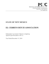 EL CERRITO DITCH ASSOCIATION