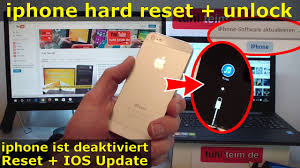 Iphone Hard Reset Deutsch Deaktiviertes Iphone Ohne Sim Zurucksetzen Update English Subtitles Youtube