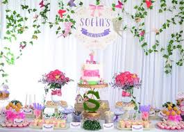 59 pieces butterfly birthday party decoration, include 30 butterfly hanging swirl paper, 16 butterfly cake topper, 12 butterfly wall decor and butterfly theme banner for birthday garden party supplies. Enchanted Garden 1st Birthday Party Kara S Party Ideas Garden Party Birthday 1st Birthday Party Decorations Fairy Garden Birthday Party